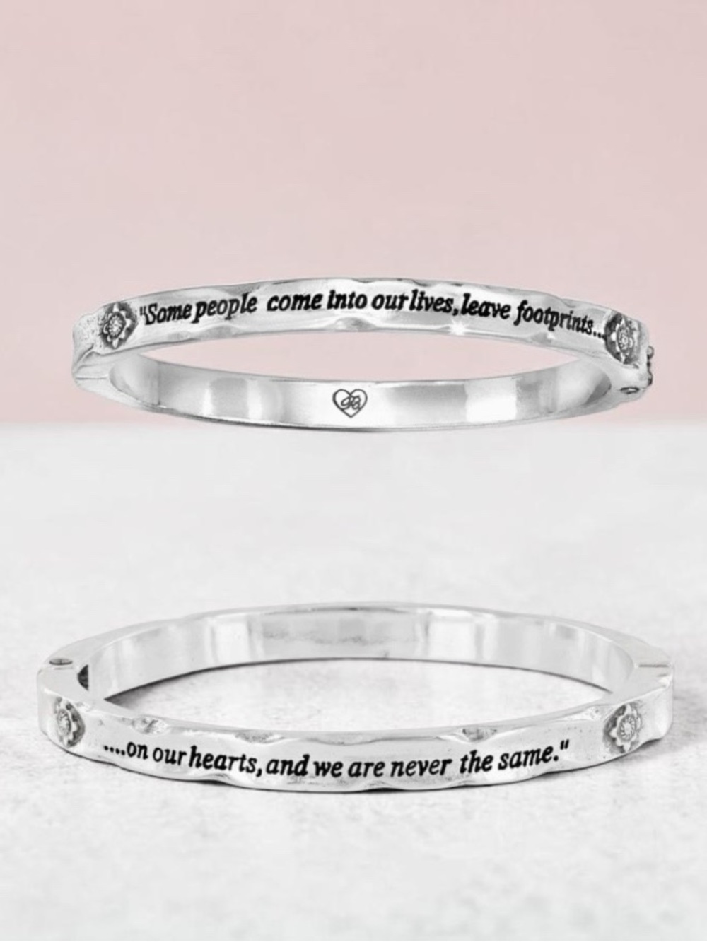 Vintage Brighton “Footprints”Hinged Bangle.
